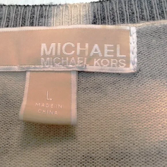 Michael Michael Kors Antalia Giraffe Print Fit & Flare Pullover Midi Dress Sz L - Picture 3 of 7